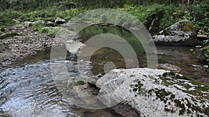 Belokurikha river of the Belokurikha city, Altai Territory, Russia