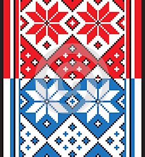 Belorussian ethnic ornament, seamless pattern. Vector illustration