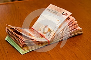 Belorussian money. BYN Belarus money photo
