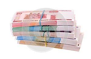 The Belorussian money (isolated) photo