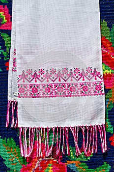 Belorussian towel with vintage ornament