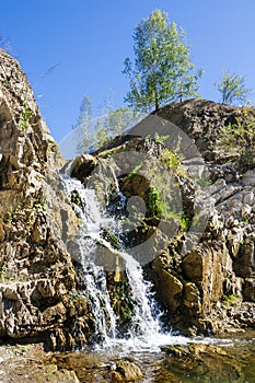 Belovsky waterfall is a natural attraction