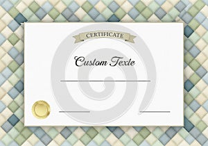 Below, Custom Texte is written in elegant script, with space for additional