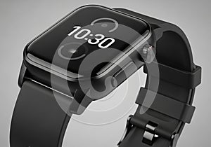 Below it. The overall design is minimalist, emphasizing functionality