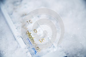 Below zero on thermometer photo