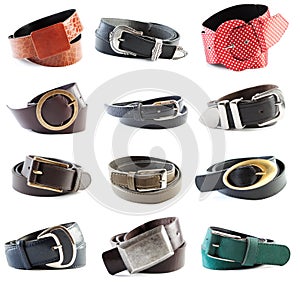 Belts collection #2 | Isolated