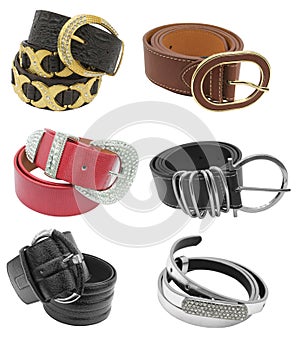 Belts isolated