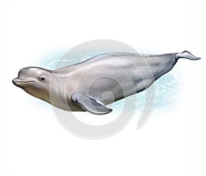 The beluga whale Delphinapterus leucas