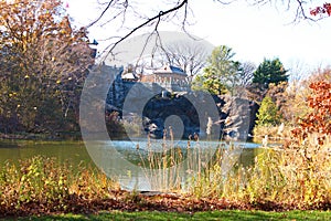 Belvedere Castle at Central Park in Fall, NYC