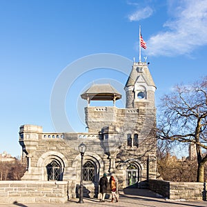 Belvedere Castle in Central Park - New York City, USA.