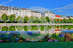 Belvedere garden in Vienna, Austria photo