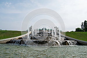 Belvedere palace cascade water fountain, Vienna