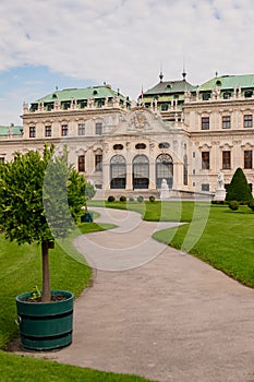 The Belvedere is a palace complex in Vienna in the Baroque style