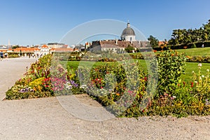 Belvedere palace garden in Vienna, Austr