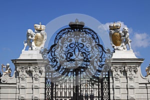 Belvedere Palace main gate Vienna