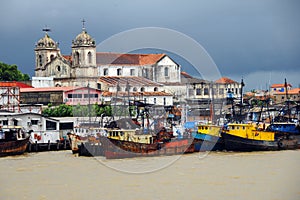 BelÃ©m, old boats on the river - Brazil