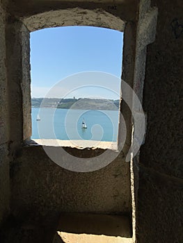BelÃ©m Tower, or the `Tower of St Vincent`- window