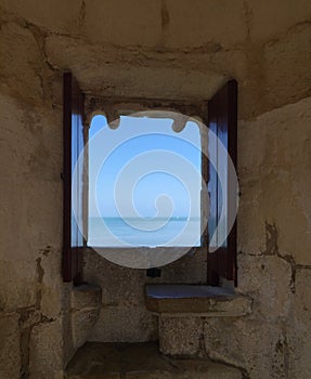 BelÃ©m Tower, or the `Tower of St Vincent`- window