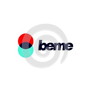 Beme logo editorial illustrative on white background