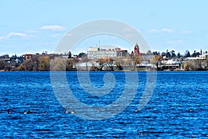 Bemidji, Minnesota across Lake Irving