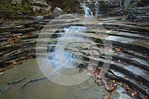 Bemis Falls in the White Mountains of New Hampshire.