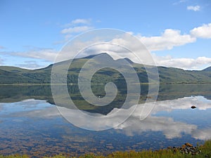 Ben More reflected in Loch Scridain, Mull