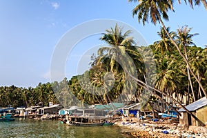 Ben Ngu wharf, Nam Du islands, Kien Giang province, Vietnam.