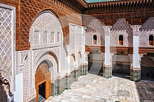 The Ben Youssef Medersa is an Islamic college in Marrakesh, Morocco