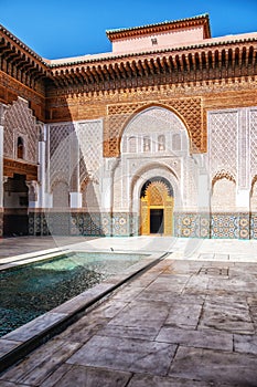 The Ben Youssef Medersa is an Islamic college in Marrakesh, Morocco, it is the largest Medrasa in Morocco