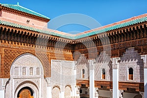 The Ben Youssef Medersa is an Islamic college in Marrakesh, Morocco, it is the largest Medrasa in Morocco