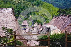 Bena a traditional village with grass huts of the Ngas people in Flores near Bajawa, Indonesia.