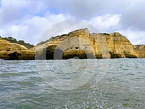 Benagil cave, a spectacular grotto on the Algarve coastline of Lagos, Portugal