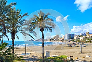 Benalmadena beach. Malaga, Andalusia, Spain