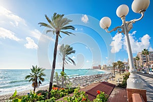 Benalmadena beach. Malaga, Andalusia, Spain