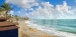 Benalmadena beach. Malaga province, Andalusia, Spain