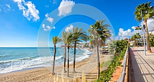 Benalmadena beach. Malaga province, Andalusia, Spain