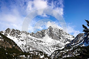 Benasque Posets Maladeta park of Pyrenees Spain