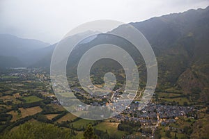 Benasque valley in the spanish pyrenees