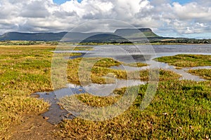 Benbulbin mountain from Streedagh beach