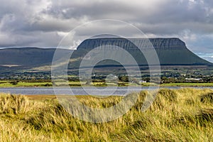 Benbulbin mountain from Streedagh beach