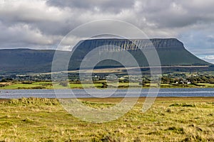 Benbulbin mountain from Streedagh beach