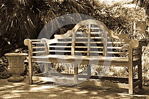 Bench at the Alamo