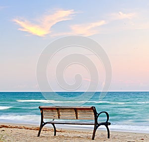Bench by the beach