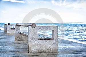 Bench at the beach