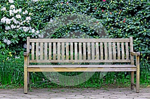 Bench in a garden!