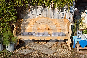 Bench in the garden