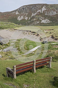 Bench at Glencolumbkille Beach; Donegal
