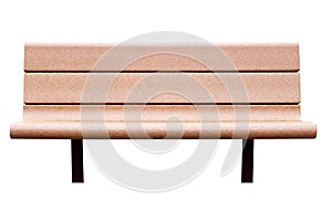 A bench. Isolated, with clipping path