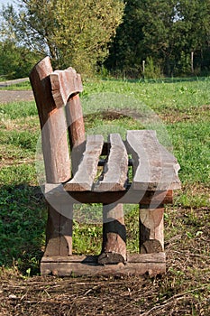 Bench by the lake.