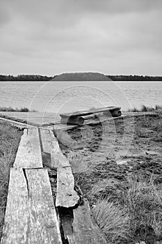 Bench by the lake